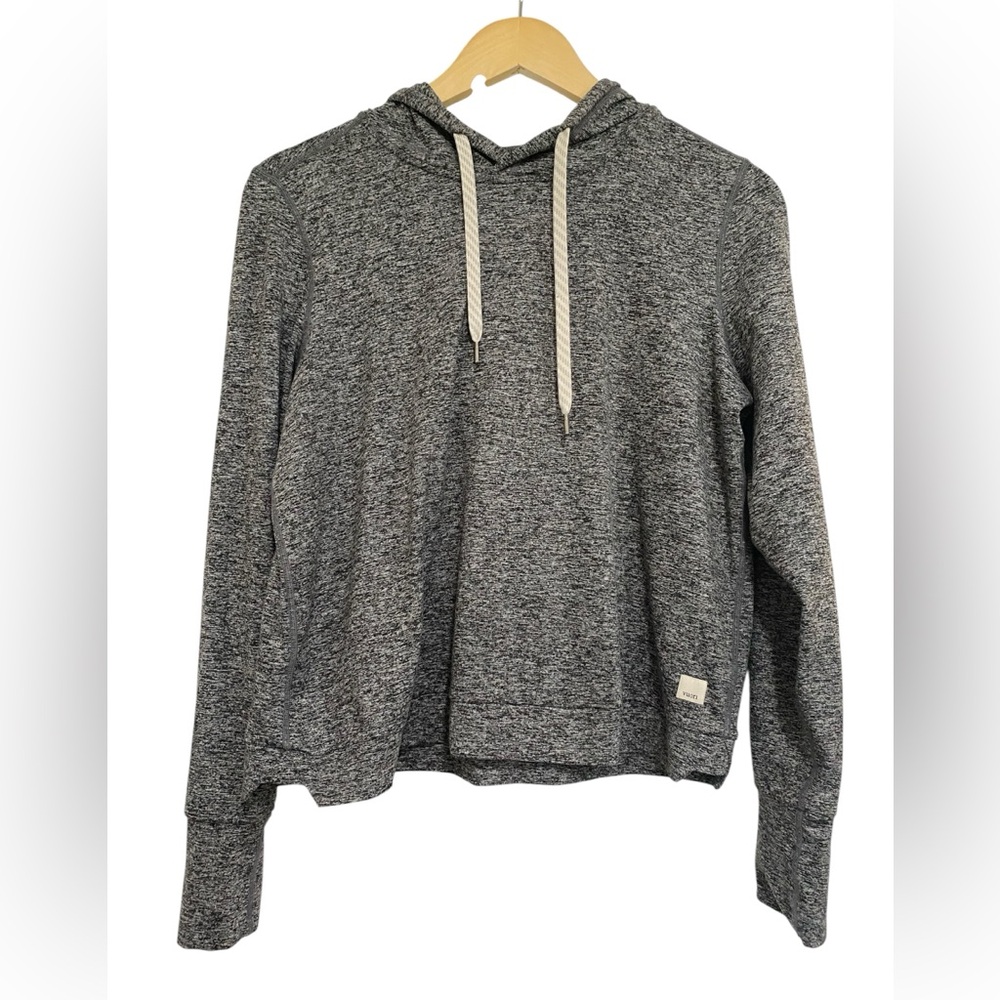 Vuori Women's Halo Essential Hoodie In Heather Gray Size Medium